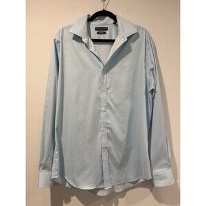 Tommy Hilfiger Shirt Men Large Athletic Fit Stretch Active Button Up Workwear